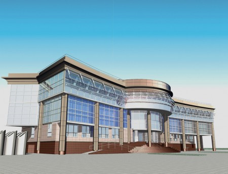 Здание городской администрации. г. Ивантеевка. Московская обл.